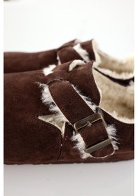 Resim Kahverengi Süet Sabo Ayakkabı 24381 Kahverengi 