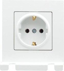 Resim Günsan Eqona Beyaz Pratik Fiş Tutucu Topraklı Priz 