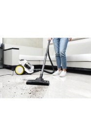 Resim Karcher VC 3 Beyaz Toz Torbasız Elektrikli Süpürge HEPA Filtre ile Kompakt Kullanım ve 0,9 L Toz Hacmi 