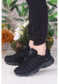 Resim M.p Hardy Hafif Esnek Rahat Kadın Spor Ayakkabı Siyah 