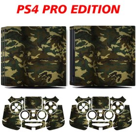 Resim KT Decor Askeri Kamuflaj Playstation 4 Full Sticker Kaplama Seti 