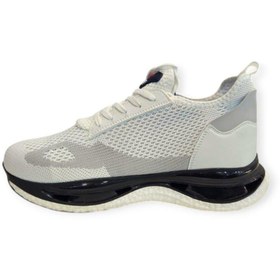 Resim Pierre Cardin 92107 Köpük Taban Bağcık Görünümlü Nefes Alabilen Bez Erkek Spor Ayakkabı Beyaz 