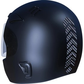 Resim Çınar Extreme 2 Adet Sport Kask, Araba Ayna Siyah Karbon Fiber Dokulu Kask Sticker Çınar Extreme 
