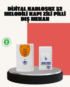 Resim Depomıx Wireless Kapı Zili Pratik Ve Zahmetsiz Günlük Kullanım 