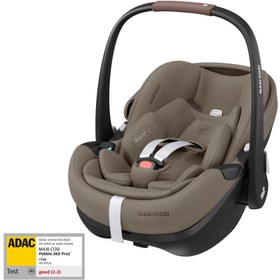 Resim Maxi-Cosi Pebble 360 Pro SlideTech Tam Yatabilen 0-13 Kg Ana Kucağı ve Oto Koltuğu Twillic Truffle 