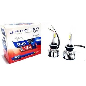 Resim Photon 12v H27 Duo Cob Led Xenon Far Ampul Seti 880 6000k 6000 