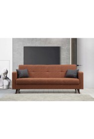 Resim Minar Polya Üçlü Koltuk-kiremit 95 