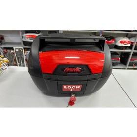 Resim Arwic 52 Litre Sırt Dayamalı Nardo Gri Motosiklet Arka Çanta Siyah 