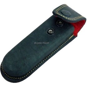 Resim Hakiki Deri Çakı Kılıfı No:5 - 15 Cm Çok Renkli 