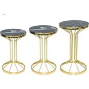 Resim Brc Bufalo Zigon Model Metal Transmisyon Çelik Gold Renk Kaplama Siyah Mermer Temper Cam El Yapımı 