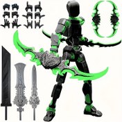Resim Montaj Tamamlandı-Titan 13 Aksiyon Figürü, Dummy Robot 13 Aksiyon Figür Seti, 3D Baskılı Çok Eklemli Aksiyon Figürleri, Nova 13 Aksiyon Figürü, Koleksiyoncular İçin Masaüstü Süslemeleri 