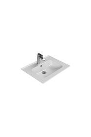 Resim Turkuaz Blue Etajer Uyumlu Lavabo 60x45 