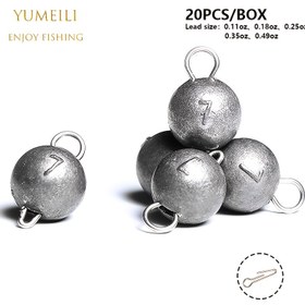 Resim 20 Yuvarlak Top Sıkıcı İğne ile Hızlı Bağlantı İçin Bir Kutu, Balık Ağı Ağırlıklarını Değiştirmek ve Ayrılmak Çok Kolay, Çok Pratik Balık Aksesuarları. 