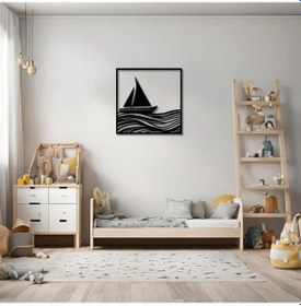 Resim Dekoratif Metal Sanatı Yelken Sail Metal Duvar Tablosu Doğal 