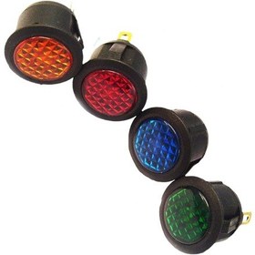 Resim Ic-131d Yuvarlak Sinyal Lambası Yeşil 12v Dc Led 
