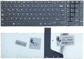 Resim Toshiba 9Z.N7Usu.00A, 9Z.N7Usu.00R, 9Z.N7Usu.11K İle Uyumlu Klavye, Siyah 