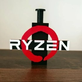 Resim AyrStore Ryzen Logolu Ayarlanabilir Ekran Kartı Tutucu - Gpu Sarkma Önleyici Destek Aparatı (60MM - 105MM) 