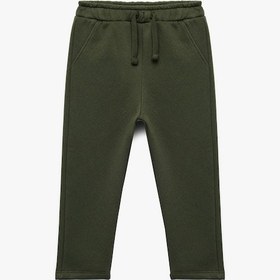 Resim Koton Cepli Beli Bağcıklı Pamuklu Basic Eşofman Altı Haki 6wmb40110tk Haki 