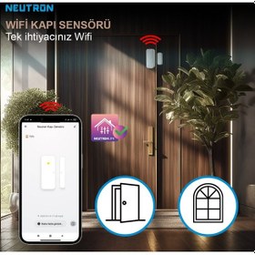Resim Neutron Wifi Kapı/pencere Sensörü 