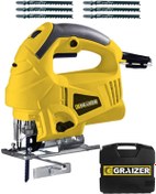 Resim Graizer Alman 3200 W Sjs Metal Şanzuman 6 Kademe Devirli Lazerli Otomatik Dekupaj Testere + 10 Uç 