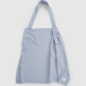 Resim Organik Pamuk Müslin Mavi Emzirme Önlüğü 