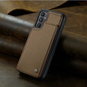 Resim Cloud011 Galaxy Uyumlu A50 Cüzdan Tasarımı Kartlık Ayaklık Kılıf Brown 