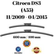 Resim Citroen Ds3 A55 2009 2010 2011 2012 2013 2014 2015 Uyumlu Ön Cam Silecek Süpürgesi Takımı 600/400mm Silbak 