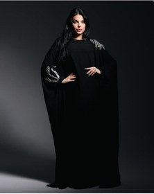 Resim Crystalia Wave Abaya Siyah 