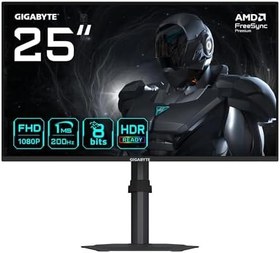 Resim GIGABYTE 24.5 G25F2 200Hz 1ms SS IPS Full HD FreeSync HDR Pivot Flat Gaming Monitör 