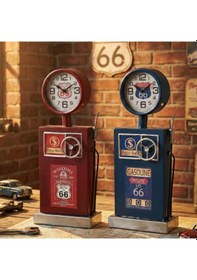 Resim Konyax Klasik Benzinlik Tasarımlı Masaüstü Saat Çok Renkli 