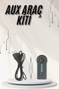 Resim AyrStore Yeni Nesil Bluetooth Aux Araç Kiti Siyah TV Tablet Telefon Araç Araba 
