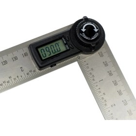 Resim Normadia Dijital Açı Ölçer Cetvel 200 Mm, Hassas ve Kullanışlı Dijital Ölçüm Aracı 