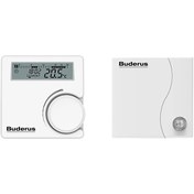 Resim Buderus RT32 RF Kablosuz Oda Termostatı - Programlanabilir On Off Oda Kumandası 