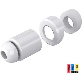 Resim Melceat Klozetler Için Oynar Başlı Taharet Çubuğu Uç Değişim Seti - Plastik Beyaz 