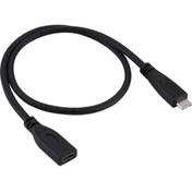 Resim Aogo 50 cm Type C USB 3.1 Dişi Erkek Uzatma Kablosu 50CM Typec Uzatma Extansion 