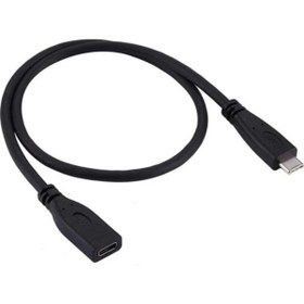 Resim Aogo 50 cm Type C USB 3.1 Dişi Erkek Uzatma Kablosu 50CM Typec Uzatma Extansion 