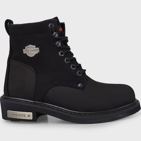 Resim Harley Davidson Bayan Bot 025G100109 Siyah Nubuk Siyah 