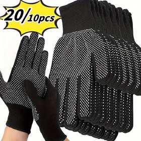 Resim 20/10 adet Nükleer Desenli Naylon Eldivenler - Dış Mekan Bisiklet Sürüşü, Kampçılık, Balık Tutma için Uygun - Hafif ve Aşınmaya Dayanıklı, Çoklu Renk Seçenekleri Mevcut 
