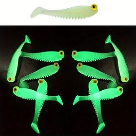 Resim 5/15/30 Adet Parlayan Yumuşak Silikon Balık Oltası, 5cm Wobbler Swimbaits, Avcılık ve Olta Seti 