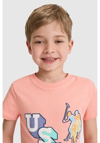 Resim U.s. Polo Assn. Erkek Çocuk Mercan Tişört 50327027-vr204 Coral 