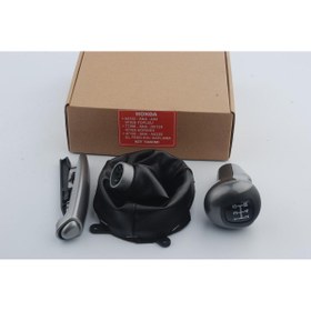 Resim TM Vites topuzu seti Honda Civic 2006-2012 FD6 (Vites Körüğü - El Fren Kolu Düğmesi - Vites topuzu) 