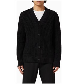 Resim Sela Selected Homme Pamuklu Rahat Kesim Hırka, Minimalist Ve Modern Erkek Stili Siyah 