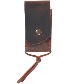 Resim Deri Çakı Kılıfı , M , Koyu Kahve Çok Renkli 