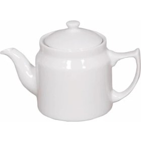 Resim Bahar Porselen Büyük Boy Beyaz Porselen Demlik Semaver Üstü Demlik 