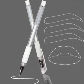 Resim 2 Adet Kaş Kalemi - Kalıcı Makyaj için Hassas Mikroblading Araçları, Kokusuz Plastik Scribe Kalemler Siyah Uçlu Detaylı Kaş Tanımlama İçin, Güzellik Aksesuarları | Şık Tasarım | Dayanıklı Makyaj Araçları 