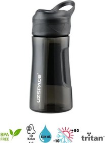Resim Vagonlife Uzspace Ring Tritan Su Matarası - 450 Ml (Siyah) 