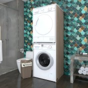 Resim Kenzlife çamaşır-kurutma makinesi dolabı evgeniya crd 180*70*60 banyo çift katlı kapaksız arkalıksız 