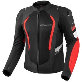 Resim Shima Mesh Pro 2.0 Korumalı Motosiklet Montu Siyah Beyaz Kırmızı 