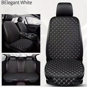 Resim Premium PU Deri Koltuk Minderi, Elmas Nakışlı, Evrensel Araç Koltuk Seti, 7 Parça, Kaydırmaz ve Dayanıklı, Tüm Mevsimlerde Kullanım, Sürüş Konforunu Artırır, 4 Renk Seçeneği 