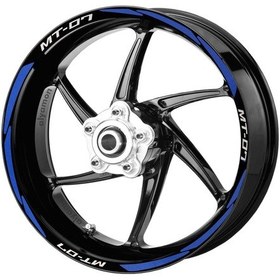 Resim Deeb Mt07 Jant Şeridi Reflektif Mavi Beyaz Model S 